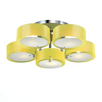 Evoluce SL483.092.05 Светильник потолочный Хром/Желтый E27 5*60W