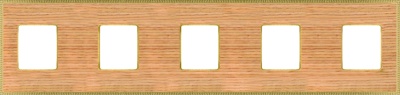 FD01455OOB Fede Belle Epoque Wood Рамка 5-ная, Oak-Bright Gold