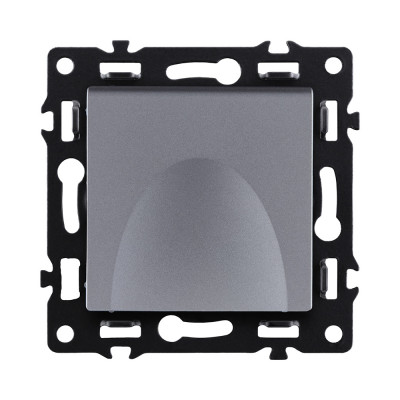 Розетка штепсельная SCHUKO 16A/250 В с крышкой, серый Kollinger Asthetik AS-015GY