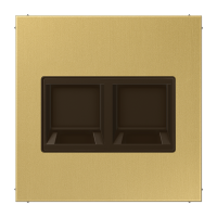 Плата (фиксация защёлкиванием) для одного модуля; металл; латунь Classic, ME1969-25WEC