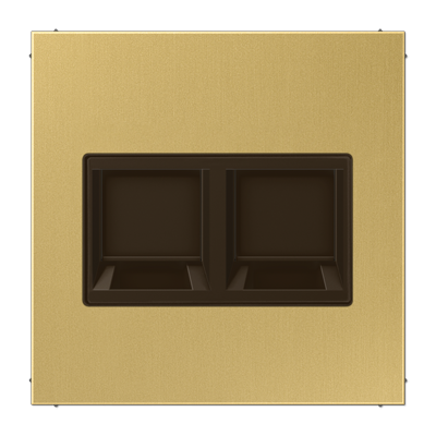 Плата (фиксация защёлкиванием) для одного модуля; металл; латунь Classic, ME1969-25WEC