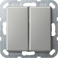 0128600 Gira Кнопочный 2-клавю переключатель 2- местн