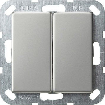 0128600 Gira Кнопочный 2-клавю переключатель 2- местн