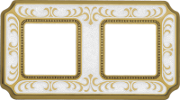 FD01352OPEN Fede Siena Smalto Italiano Рамка 2-ная, Pearl White