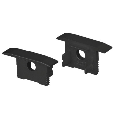Заглушка SL-SLIM-H13M-F25 BLACK с отверстием (Arlight, Пластик), 037515