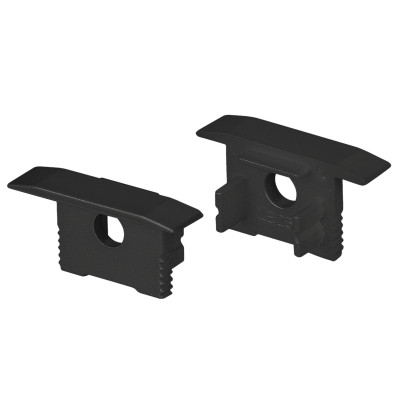 Заглушка SL-SLIM-H13M-F25 BLACK с отверстием (Arlight, Пластик), 037515