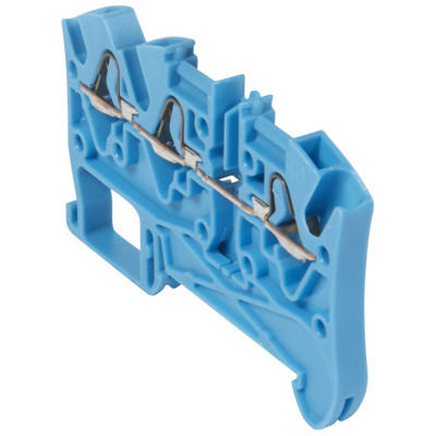 Legrand Пружинная клемма Viking 3 - однополюсная - 3 проводника - шаг 5 мм - синий, 037241