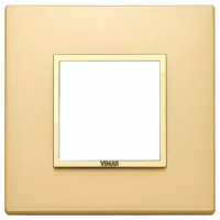 Vimar Накладка EIKON EVO для 2 модулей, золото сатированное, 21642.G10