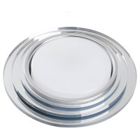 Светильник встраиваемый со светодиодной подсветкой 20LED*2835 SMD 4000K, 15W GX53, без лампы, прозрачный, хром, CD5024 круг с драйвером в комплекте, Feron 40524 Светильник встраиваемый со светодиодной подсветкой 20LED*2835 SMD 4000K, 15W GX53, без лампы, прозрачный, хром, CD5024 круг с драйвером в комплекте, Feron 40524