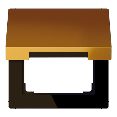 Крышка откидная для штепсельных розеток с платой 50?50 мм; золото, LS990KLGGO