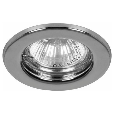 Светильник потолочный встраиваемый, MR16 G5.3 хром, DL10, Feron 15113