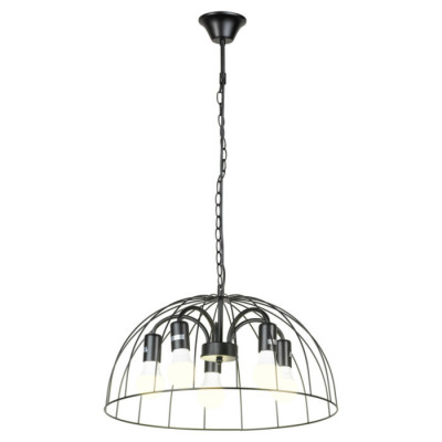 LUSSOLE LATTICE Люстра подвесная, цвет основания - черный, 5x10W E27, GRLSP-8216