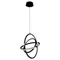 39892 Светодиод. подвес RETORNIO с димм., 37,8W(LED), ?500, H1200, 5200lm, сталь, алюминий, черный/п