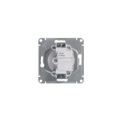 GLOSSA РОЗЕТКА без заземления, 16А, механизм, БЕЛЫЙ