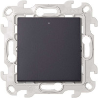 Simon Однополюсный выключатель с подсветкой 10AX 250В~ цвета графит S24 Harmonie, 2420104-038