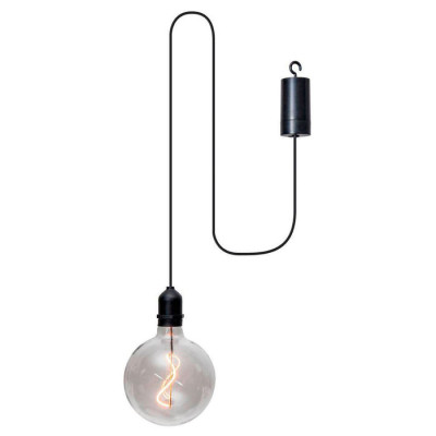 900208 Уличный потолочный светильник VIGNANELLO, LED 1X0,06W, IP44, H195, ?125, пластик, черный//плас