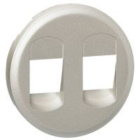 68512 - Лицевая панель - Программа Celiane - двойная акустическая розетка Кат. № 2х673 11 - титан, Legrand