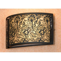 LUSSOLE VETERE Бра, цвет основания - черный, плафон - металл/полимер (цвет - черный), 1x40W E14, LSF-2371-01