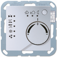 KNX-регулятор с ручкой для установки температуры; алюминий, A2178TSAL