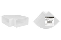 Соединительное колено горизонтальное 90 гр. для прямоугольных воздуховодов, 55х110, TDM Electric, SQ1807-1729