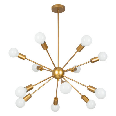 Arte Lamp ALASTOR, Люстра, цвет арматуры - ПОЛИРОВАННАЯ МЕДЬ, цвет плафона/декора - , 12х40W E27, A6702PL-12PB