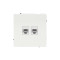 DKC KANT Компьютерная розетка RJ-45 без шторки, кат.5е двойная, белая магнолия, 7000664