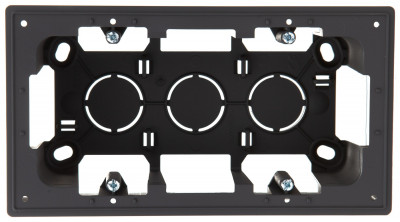 Simon Монтаж короб для накл монт на 2 модуля, графит, 2400752-038