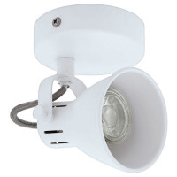 98393 Светод. спот SERAS 1, 1х3,3W(GU10), ?100, сталь, белый