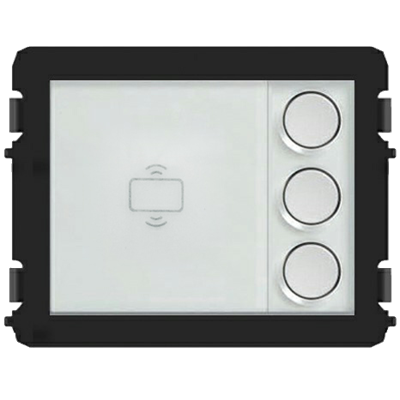 51012P3 - Клавишный модуль с тремя круглыми клавишами и считывателем IC, Mifare/NFC - 2TMA070120N0026