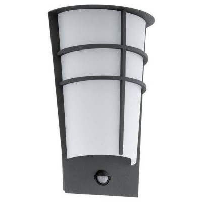 96018 Уличный светодиодный светильник настенный BREGANZO 1 с датчиком движения и фун-ей день/ночь ,