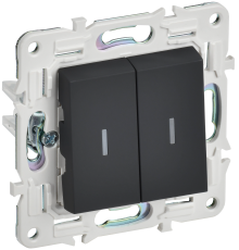 SKANDY Выключ. 2-кл. с инд. 10А SK-V09G граф. IEK, SK-V20-1-10-K53 SKANDY Выключ. 2-кл. с инд. 10А SK-V09G граф. IEK, SK-V20-1-10-K53