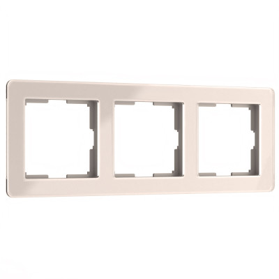 Werkel W0032743/ Рамка на 3 поста Acrylic (айвори), a060539