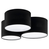 99508 Светильник потолочный PASTORE 2, 3x60W, E27, L610, B495, H255, cталь/текстиль, белый/черный