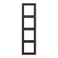 Рамка для вертикальной и горизонтальной установки, 4 поста; металл; латунь antik; Messing, ME2984AT Рамка для вертикальной и горизонтальной установки, 4 поста; металл; латунь antik; Messing, ME2984AT