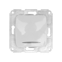 DEA Выключатель 1кл (инд) с/у 10А мех. Бел KRANZ (1/10/120), KR-78-0201