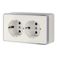 Werkel W5072103/ Розетка двойная с заземлением Gallant (слоновая кость), a051560