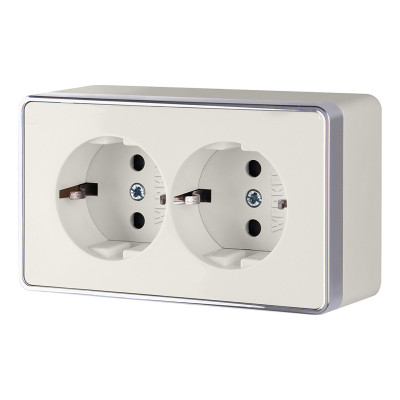 Werkel W5072103/ Розетка двойная с заземлением Gallant (слоновая кость), a051560