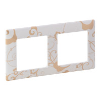 Legrand Valena LIFE.Рамка "Ампир белый".2-постовая универсальная, 754102