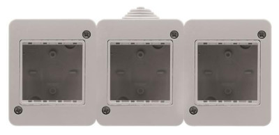 N3293.1 - Коробка IP40 для открытой установки на 6 модулей, серия Zenit/Stylo - 2CLA329310N1101