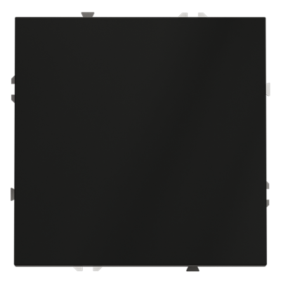 Выключатель с самовозвратом встраиваемый VOLTUM S70 одноклавишный 10А, (черный матовый), VLS010608