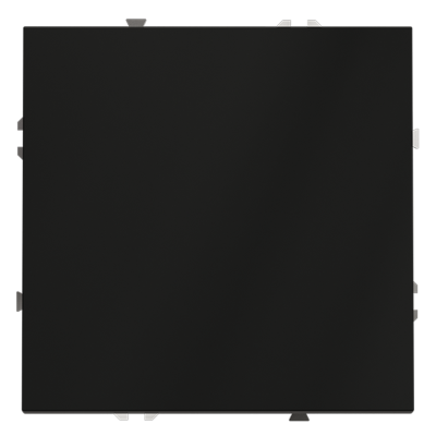 Выключатель с самовозвратом встраиваемый VOLTUM S70 одноклавишный 10А, (черный матовый), VLS010608