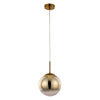 Arte Lamp JUPITER gold, Подвес, цвет арматуры - ЗОЛОТО, цвет плафона/декора - ЗОЛОТО, ПРОЗРАЧНЫЙ, 1х60W E27, A7961SP-1GO