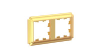 ATN101602 - ATLASDESIGN ANTIQUE 2-постовая РАМКА, универсальная, ЗОЛОТО, Systeme Electric