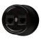 BIRONI Лизетта Керамика Черный Розетка 2-ая RJ45, B1-302-03
