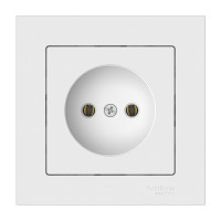 ATN000140S - ATLASDESIGN РОЗЕТКА без заземления без шторок, 16А, в сборе, быстрозажим. клем., БЕЛЫЙ, Systeme Electric