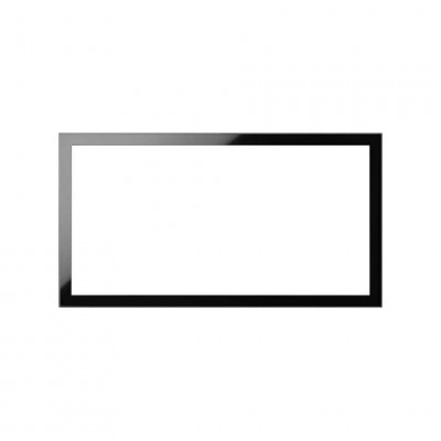 Simon 100 Черный глянец Рамка универсальная на 2 поста, 10000620-138