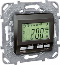 ТЕРМОРЕГУЛЯТОР KNX С ДИСПЛЕЕМ, ГРАФИТ