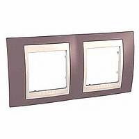 UnicaCh Рамка 2-ная горизонт., лиловый/беж.