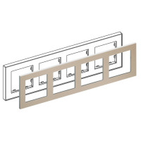 IRIDIUM Рамка на 4 поста, шампань, Monaco 03 с кромкой, 03P403