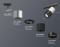 Трековый акцентный светильник однофазный MR16 GU5.3, AMBRELLA LIGHT, XT7402072
